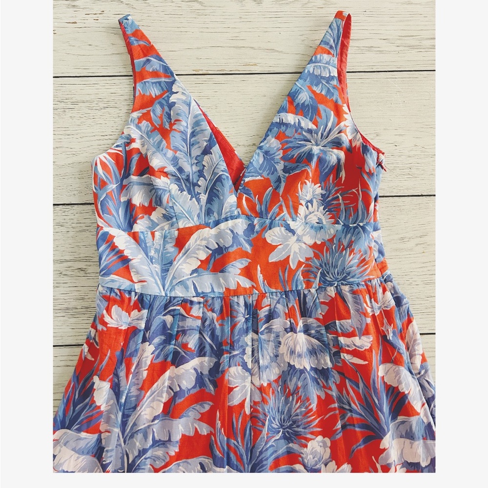 J Crew v neck maxi floral dress in Ratti Rio - Picture 2 of 4
